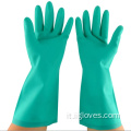 Guanti di nitrile a bracciale lunghi guanti in vetrina impermeabile